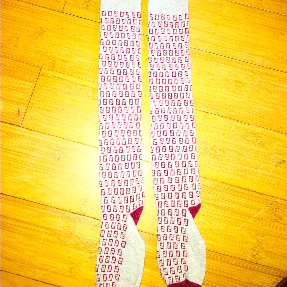 Toddlers Fendi logo tights
